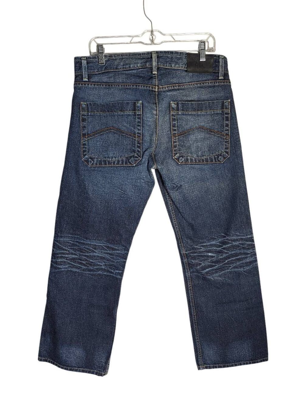 Armani Exchange dark blue resin wash straight leg denim jeans Mens 33 Short
